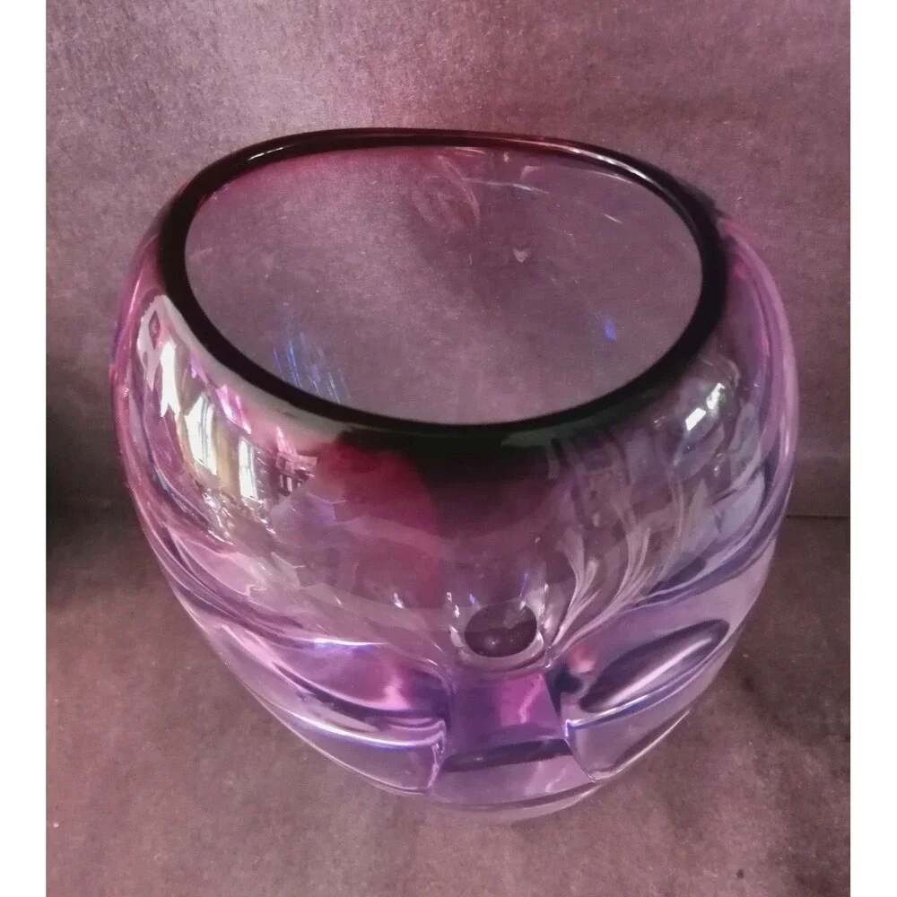 Studio Art Glass Vases Sculptural Don Gonzalez Signed